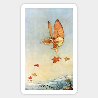 Autumn Fairy - Ida Rentoul Outhwaite Sticker